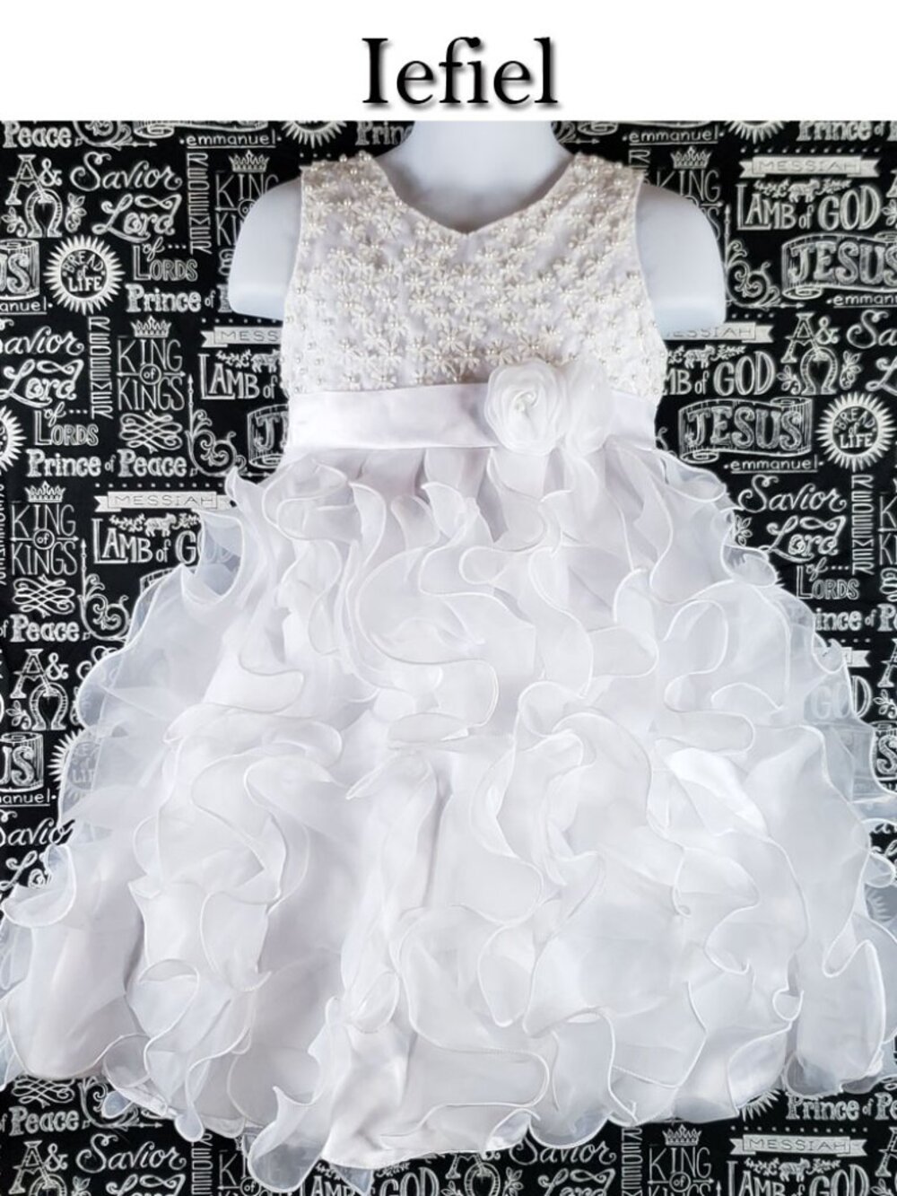 Iefiel Layered Ruffle Dress Size 4